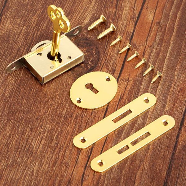 2019 Cheap Locks Dreld Gold Classical Lock Drawer Cabinet Wardrobe