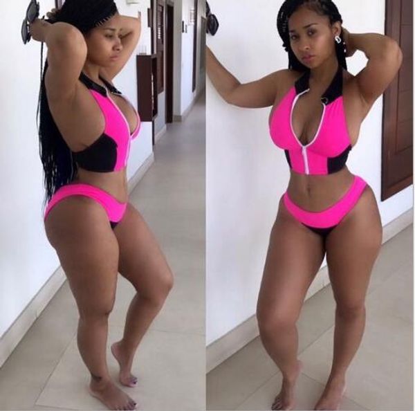 

lady's swimsuit triangular nylon large size summer beachwear women's fashion swim wear bathing suit new