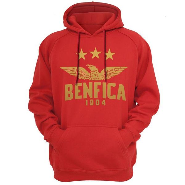 

portugal hoodies sweatshirts hooded hoody funny men's sweatshirt fleece male brand hoodies jackets benfica's fans gift, Black