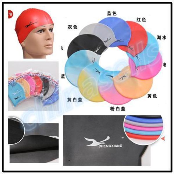 

adolescent silicone swimming cap swimming hat hair cap waterproof silicone