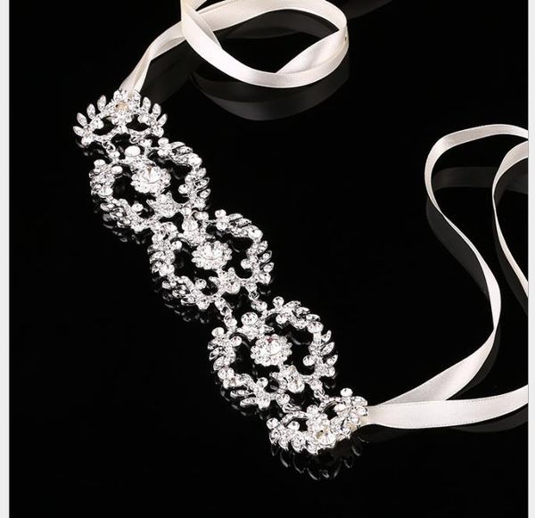 

bride's wedding dress accessories with silver water drill hairpin, Slivery;golden