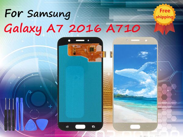 

original display for samsung galaxy a7 2016 a710 a710f a710m a7100 lcd display digitizer for samsung a7 2016 touch screen