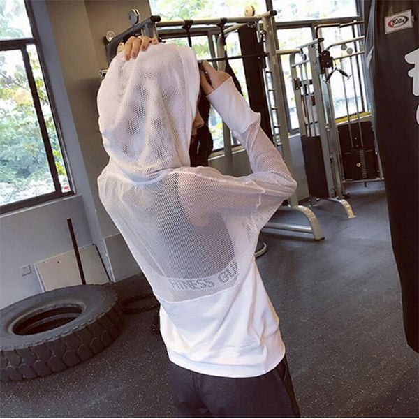

фитнес дышащий спортивная женщины йога top tshirt спортивный костюм quick dry running gym рубашка женщины с капюшоном спортивная рубашка кур, White;red