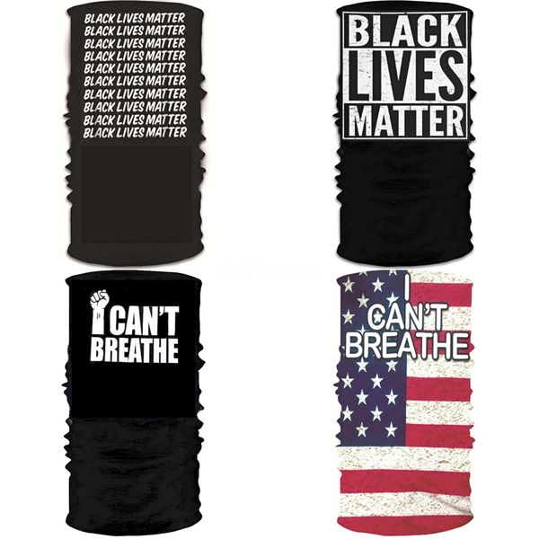 

i cant breathe10 patterns 3d half face mask cool national flag triangular scarf binder sunscreen fabrics facial er for bicycle parad #849, Black
