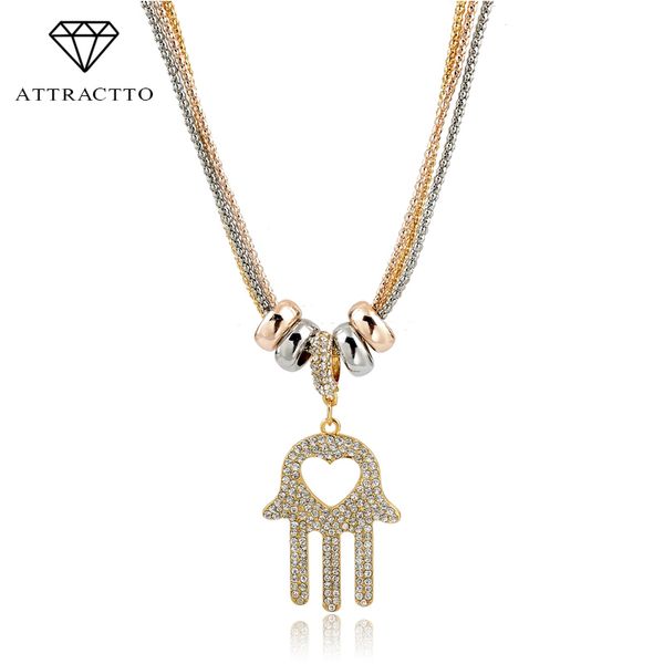 

attractto fatima hand pendant necklaces antique gold women man necklaces pendants hamsa hand jewelry designer necklace sne160006