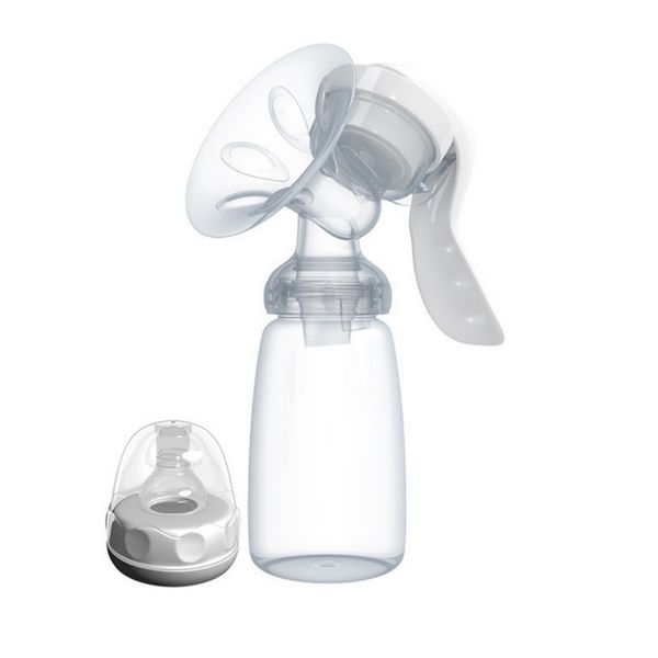 

cysincos manual breast pump strong attraction baby products women feeding original baby nipple suction milk bottle powerful, White