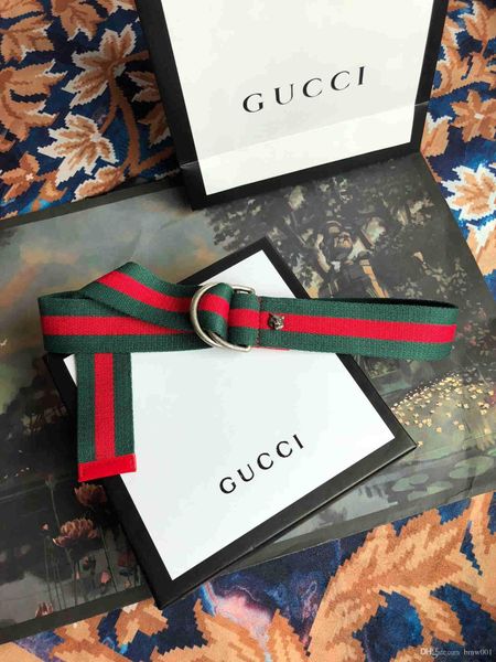 

2019 горячий дизайнер случайные моды для мужчин и женщин красный и голубой лентой ремень ремень коробки оптовой бесплатную доставку, Black;brown