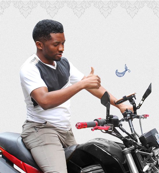 

bicycle phone holder bike motorcycle phone holder 360 rotatable handlebar rearview mirror mobile cell phone stand holder