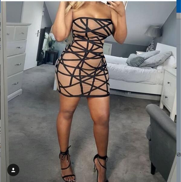 

2020 new elegant women black strapless off shoulder sleeveless vestidos celeb wholesale, Black;gray