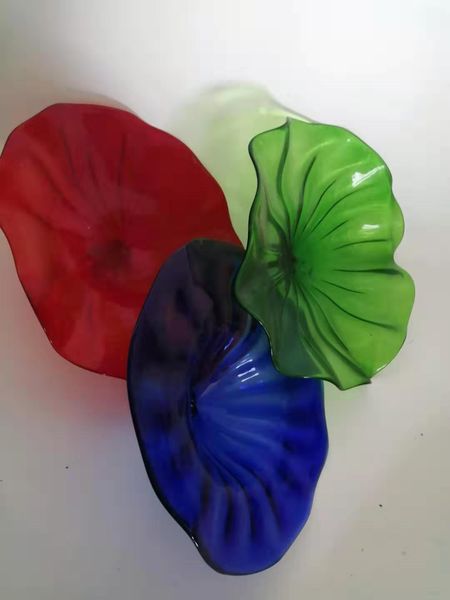 

blown murano wall art wedding decorative glass wall plates home decor hand blown glass hanging art creative glass wall plates