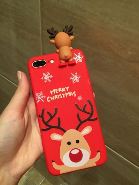 

christmas cartoon deer case for iphone xr 11 pro xs max x 5 5s silicone matte cover for iphone 7 8 6 s 6s plus 7plus case bear