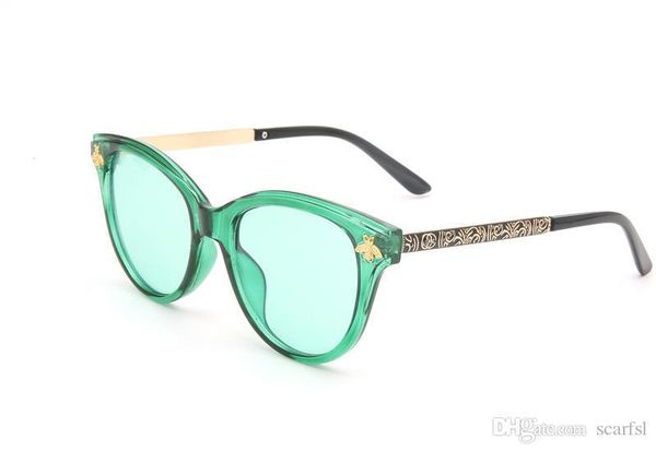 

2019 new luxury sunglasses for mens and women brand designer sunglasses wrap sun glass pilot frame coating mirror lens, White;black