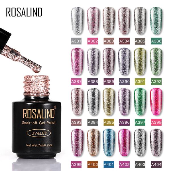 

rosalind glitter platinum gel nail polish hybrid varnishes gel shiny painting nails art poly uv base primer for manicure, Red;pink