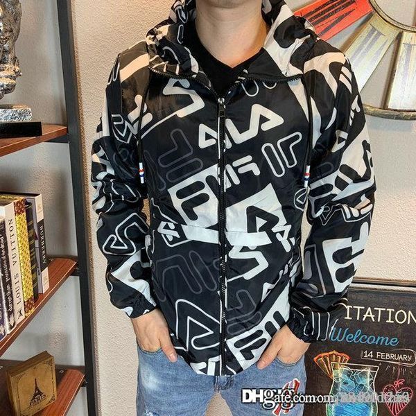 

2019 wholesale luxury jacket sale new double color stitching letter printing mens designer jackets mens designer coats mens hoodies, Black;brown