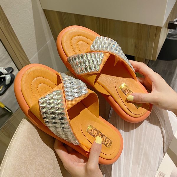 

shoes rubber flip flops slippers casual slides low platform slipers women soft hawaiian glitter flat 2020 fashion, Black