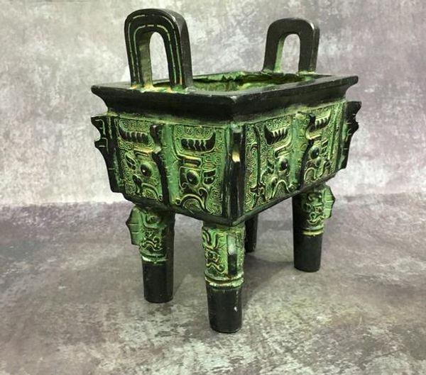 

античная бронза мастер fang дин дин украшение fang дин медь censer старый медь crafts офис гостиная украшения