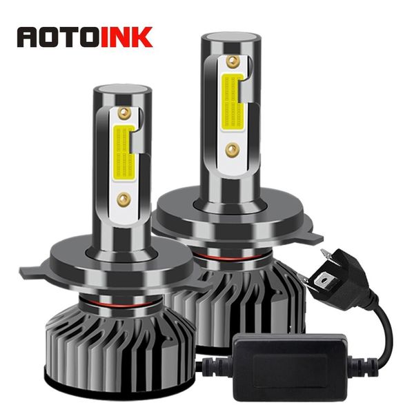 

aotoink 2pcs car headlight 9005 h11 fog light 6000k smd chip bulbs h3 9006 9004 cool white h1 880 auto lamp 12v 24v led