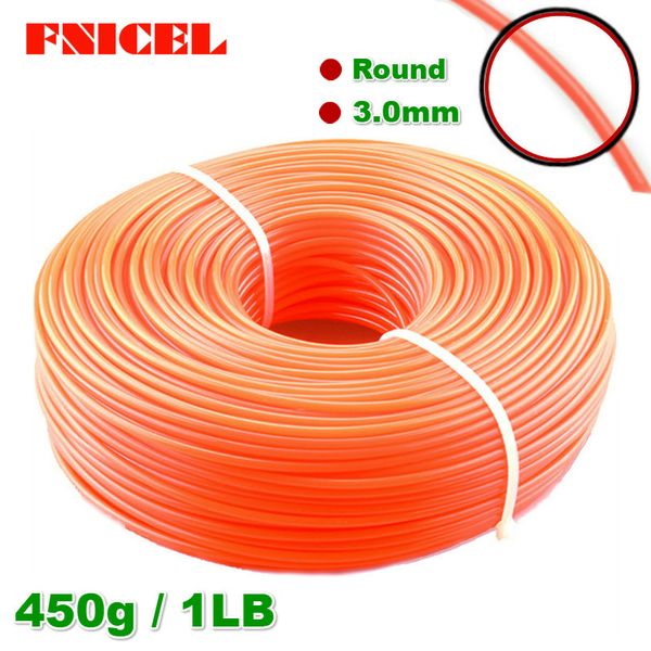 

fincel 3.0mm grass trimmer line strimmer brushcutter trimmer nylon rope cord line long round/square roll grass rope
