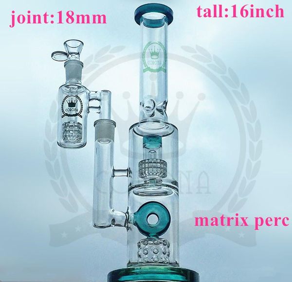 Glas Bongs Shisha Dab Rig Grüne schwarz rosa lila blaue Farbe Wasserpfeife Asche Catcher Schüssel