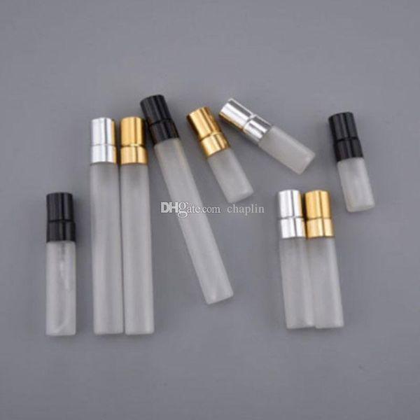 

2 3 5 10ml mini clear frosted perfume glass spray bottle portable atomizer empty sample vials essential oils bottle liquid fragrance scent