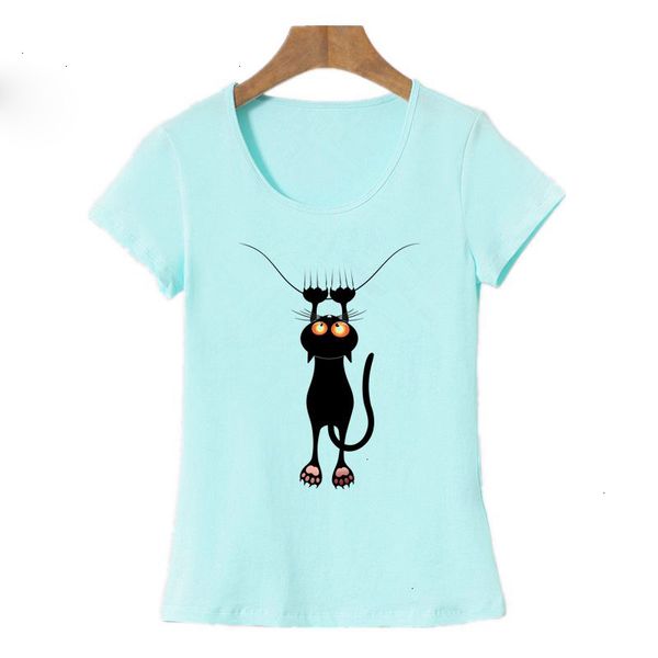 

футболка женщины одежда мода kawaii summer tops casual cotton 3d cat и короткие рукава o шеи vogue tshirt, White