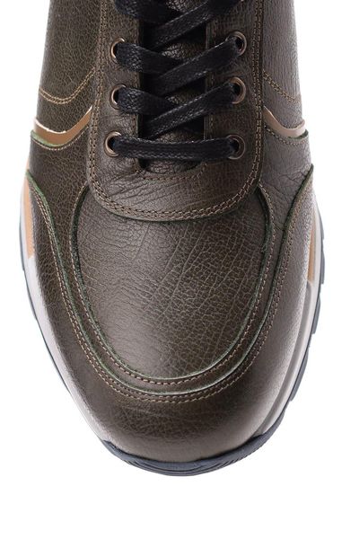 

derimod genuine leather green men 's sneaker, Black