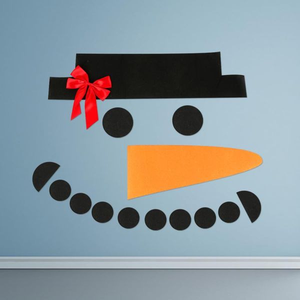

16pcs christmas snowman decoration pendant diy christmas snowman expression wall decoration holiday dropshopping