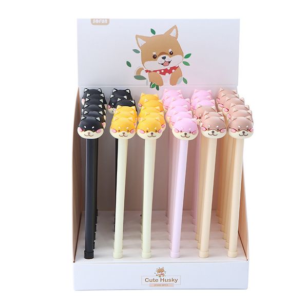 

36 pcs/lot shiba dog gel pen cartoon 0.5mm neutral pens school office writing supply stationery gift