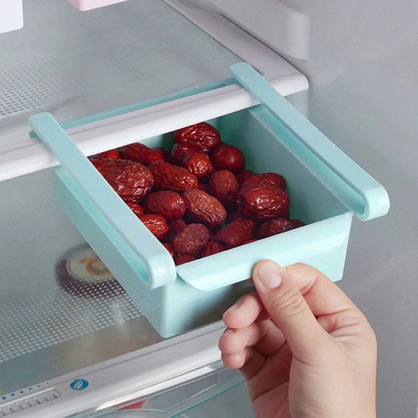

eco-friendly multifunction kitchen refrigerator storage rack fridge er shelf holder pull-out drawer organiser space saver