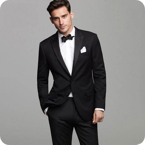 

формальный грум tuxedo черные костюмов для мужчин свадебных шаферов наряда остроконечных нагрудного slim fit шафер blazer костюм homme 2piec, Black;gray