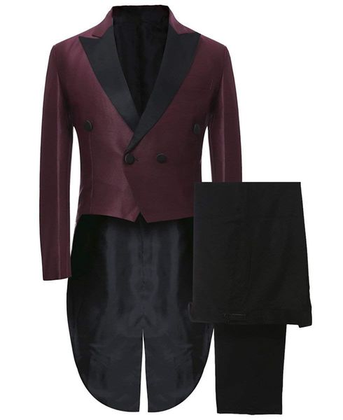 

2 pieces men goom suit wedding with black pants custom made wedding groom suits blazer prom terno masculino, White;black