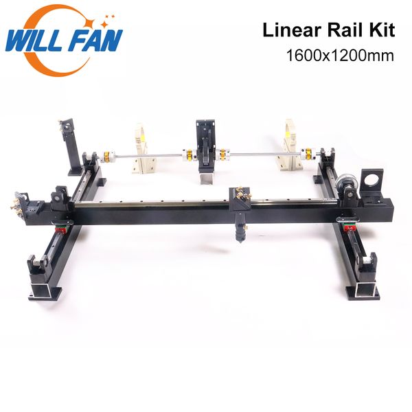 

will fan 1600x1200mm mechanical component kit linear guide rail assemble diy cnc 1612 co2 laser engraving cutter machine