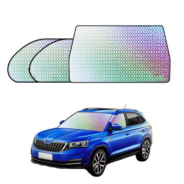 

car accessories space saving portable anti-e uv proof dustproof windshield cover half universal foldable protective