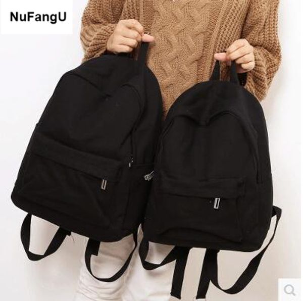 

simple classic designe canvas women backpack school student book bag leisure travel young