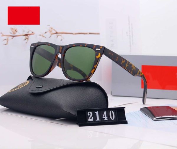 

designer sunglasses for man brand mens sunglasses glasses uv400 2140 5 colors option with boxs, White;black