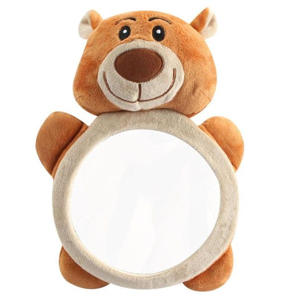 

easy view mirror cartoon bear adjustable baby car back seat mirror kids safety view monitor child baby rear facing mirrors