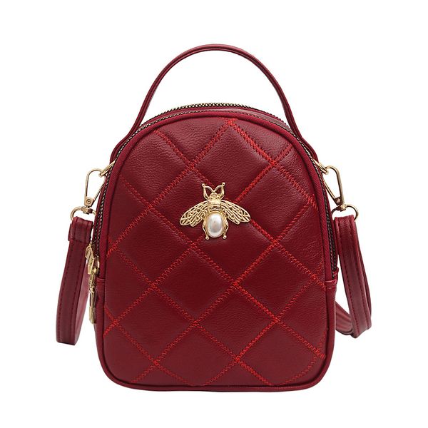 

женщины плеча crossbody сумки женщины кожаные сумки пчела лето маленькие женские сумки тотализатор дамы двойной плечо messenger сумочки м-65