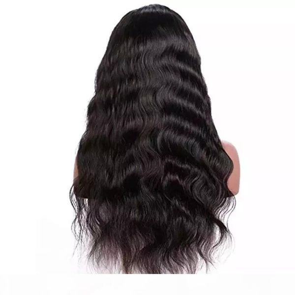 

yq2020 fake scalp 13x6--lfw--c--130 human hair lace wigs, Black;brown
