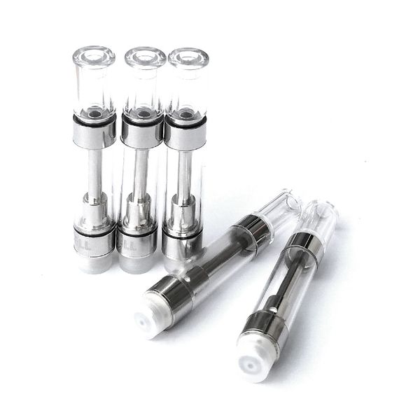 

Press G5 Tank 1.0ml For Oil Vape Pen With Ceramic Coil Round Mouthpiece Dank Vapes Cartridges 510 Thread DHL Free