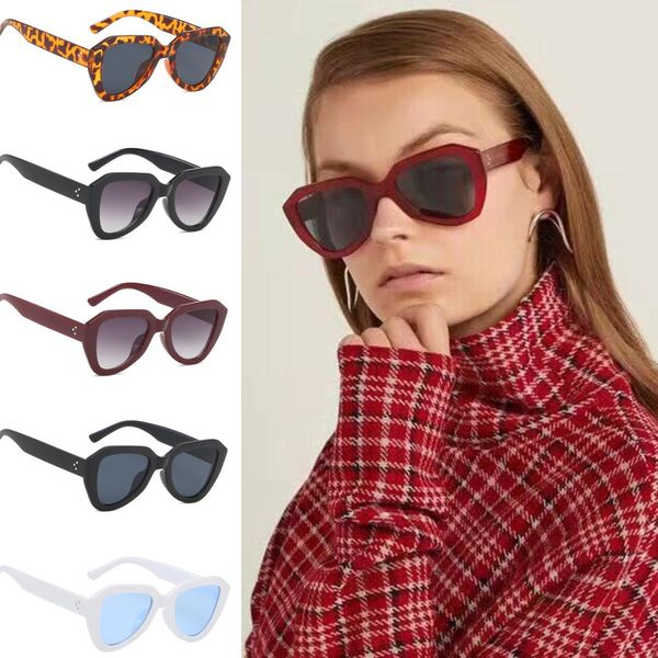 

canchangeoversized square sunglasses women designer brand female sun glasses uv400 full frame 5 colors fashion design, White;black