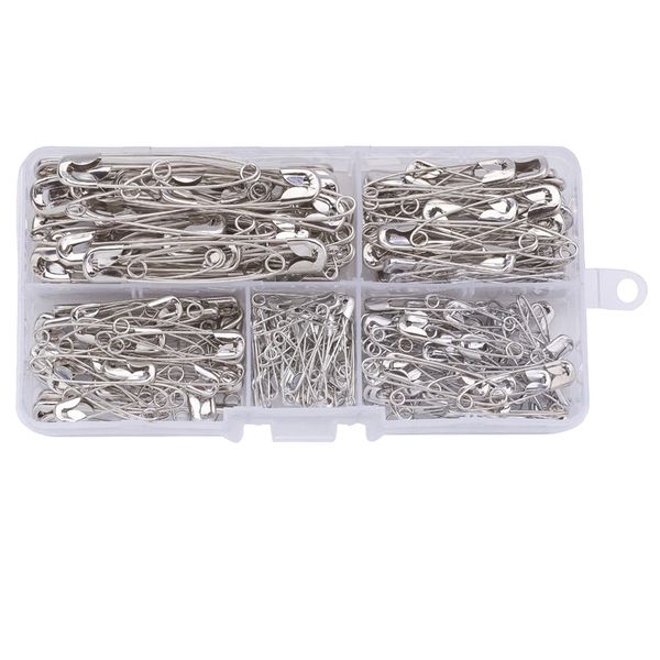 

220pcs safety pins metal pin accessories for jewelry making, Black