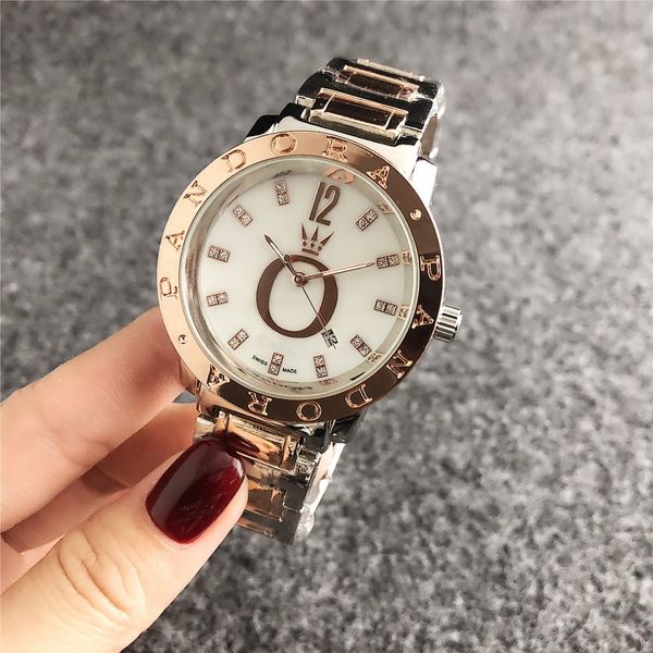 

new fashion luxury 41mm men's women's watch rose gold couple watch brand men's watch luxury ladies watches casual quartz watc, Slivery;brown