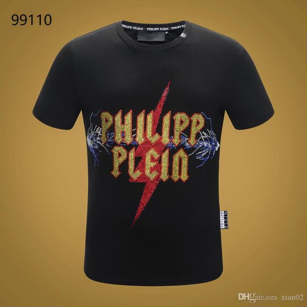 

2019 summer new short-sleeved t-shirt hip hop men's european and american fashion large size white men's shirt t-shirt m-xxxl a3, White;black