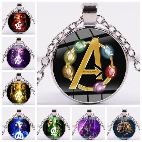 

avengers necklaces vintage silver color the avengers marvel super hero captain america statement necklaces & pendants for women men jewelry