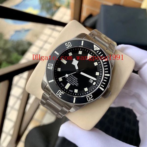 

3 цвета высокого качества часы 42mm черный циферблат 25600tn сапфировое стекло нержавеющая сталь механические автоматические мужские часы ча, Slivery;brown