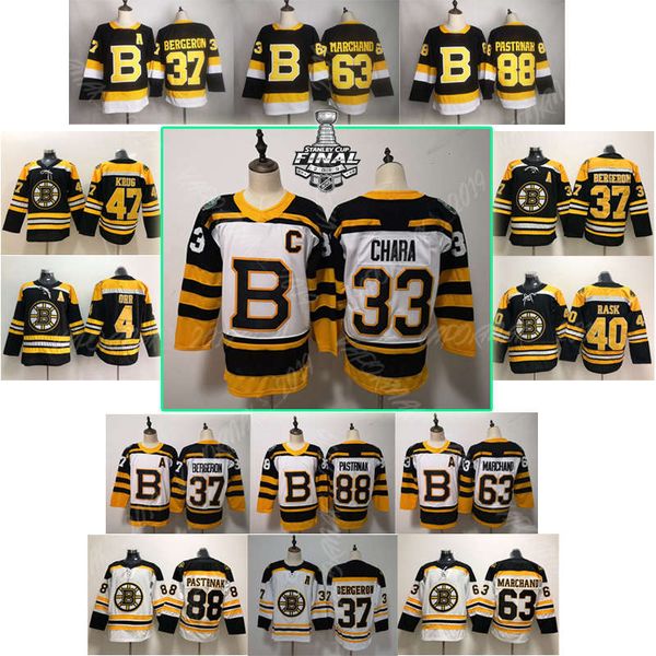 

2019 stanley cup finals бостон брюинз 33 здено чара 37 patrice бергер брэд маршан раск pastrnak krug макэвой debrusk хоккей трикотажные изде, Black;red