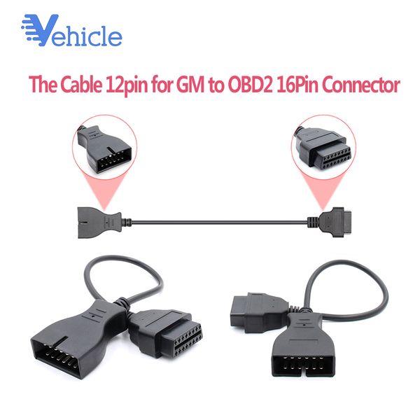 

cable 12pin for gm to obd2 16pin obd to obd2 car extension cable obd 2 connector car diagnostic auto scanner tool for gm