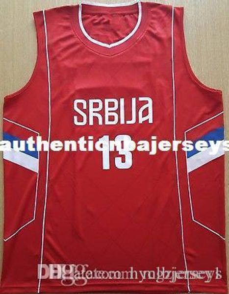 

#13 raduljica camiseta canotta serbia eurobasket 2017 basketball jersey embroidery stitched custom any number and name jerseys xs-6xl vest j, Black;blue