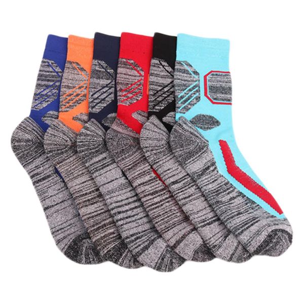 

new 1 pair men running socks breathable outdoor sports hiking camping cycling running compression trekking ski socks, Black