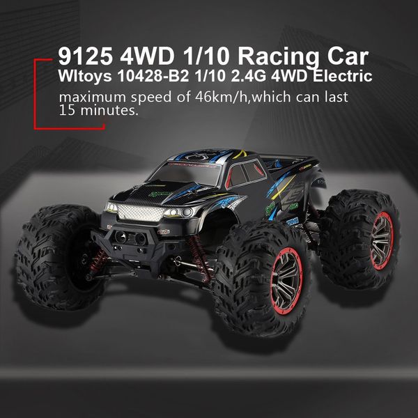 

9125 4wd 1/10 high speed 46km/h electric supersonic truck off-road vehicle buggy rc racing car electronic toys rtr